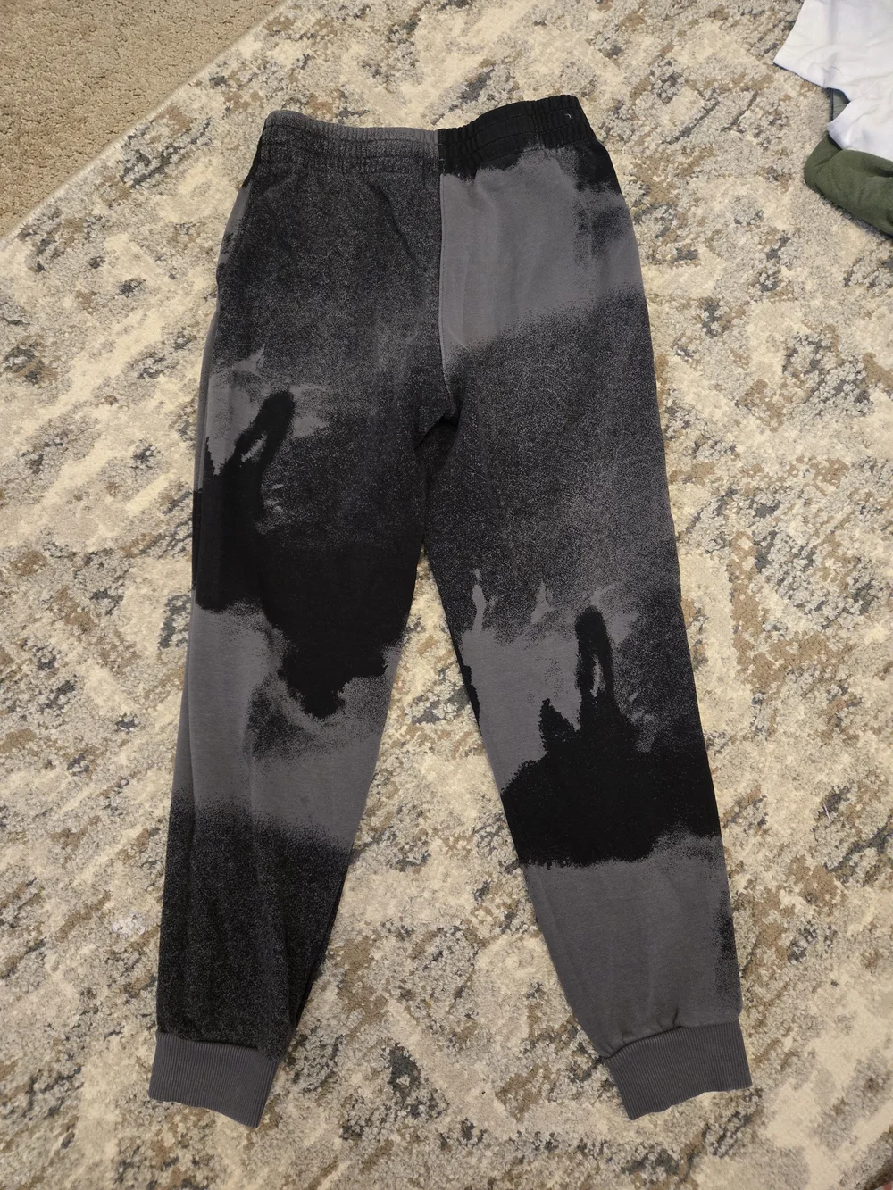 Nike Kids' Black & Gray Tie-Dye Jogger Pants